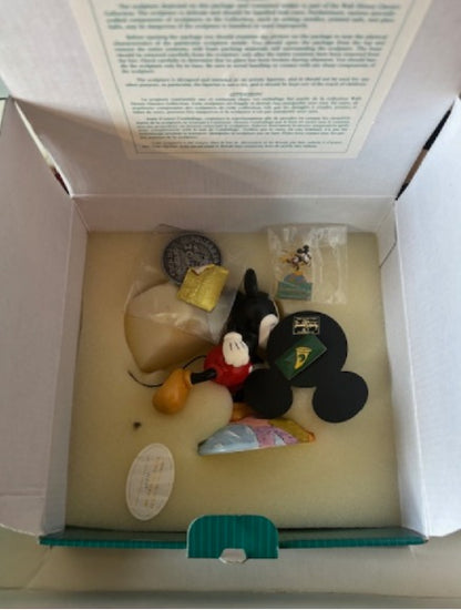 WDCC Disney Classic Collectors society Mickey Mouse On Top Of The World Porcelain Figurine From The Disney Movie Thru The Mirror