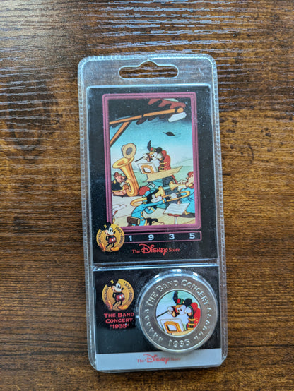 The Disney Store Disney Decade Coins 1935 "The Band Concert" Token - Mickey Mouse Token - Great Condition - Vintage United States Exonumia -