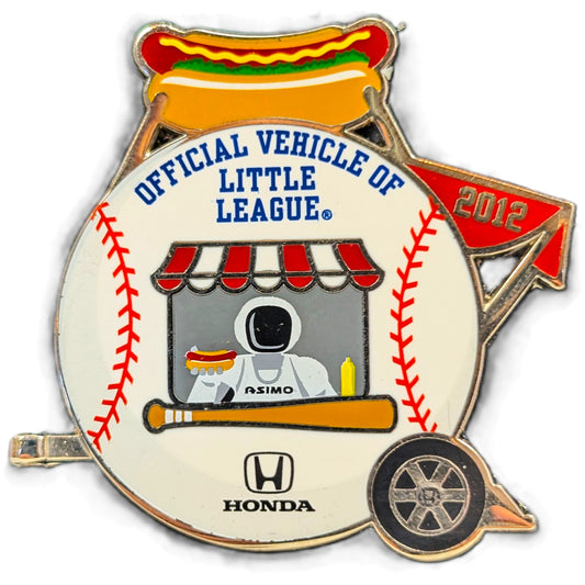 2012 Honda Little League Official Vehicle Enamel Pin - Hot Dog Stand - Asimo
