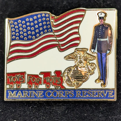 Toys for Tots Marine Corps Reserve Enamel Pin