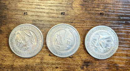 Turks and Caicos Islands Five Crowns 1992 Olympic Medallions set of 3 - 1992 Set of Three Olympic Medallions