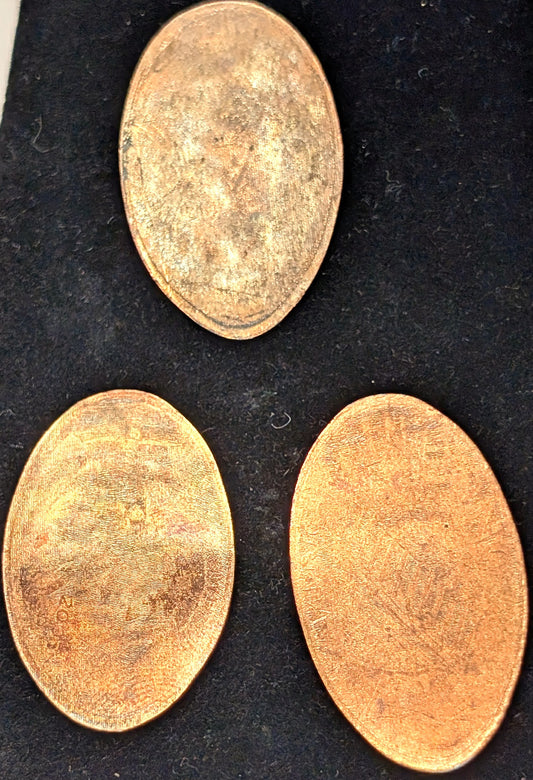 Lot of 3 M&M Elongated Pennies Las Vegas/Orlando - M&M World Las Vegas and M&M Racing Team Orlando Lot of Three Elongated Pennies