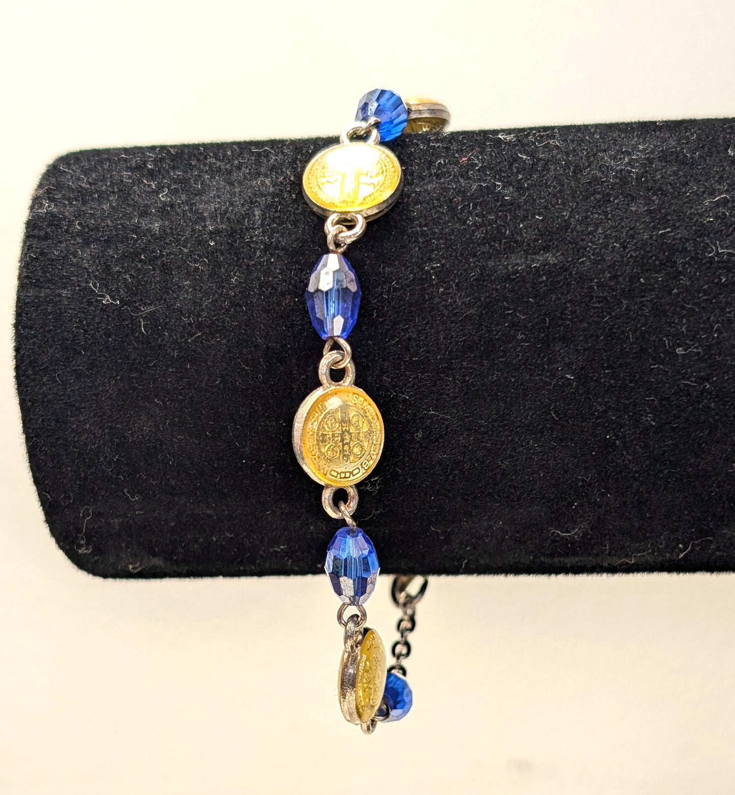 Stunning St Benedict Exorcism Bracelet - 7.75 Inches - Latin Religious Bracelet - Catholic Medals