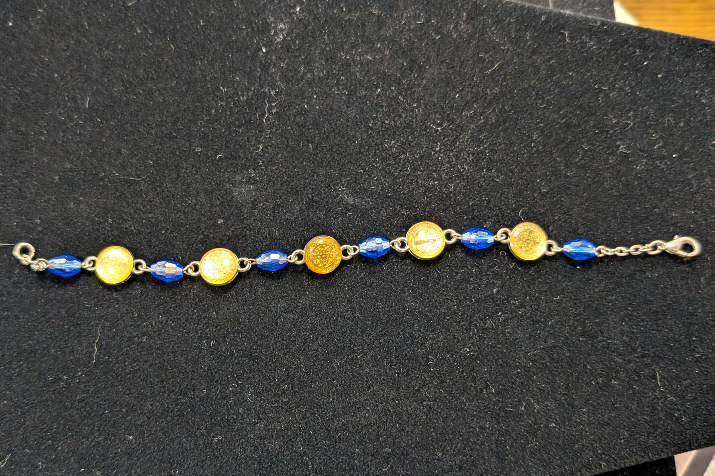 Stunning St Benedict Exorcism Bracelet - 7.75 Inches - Latin Religious Bracelet - Catholic Medals