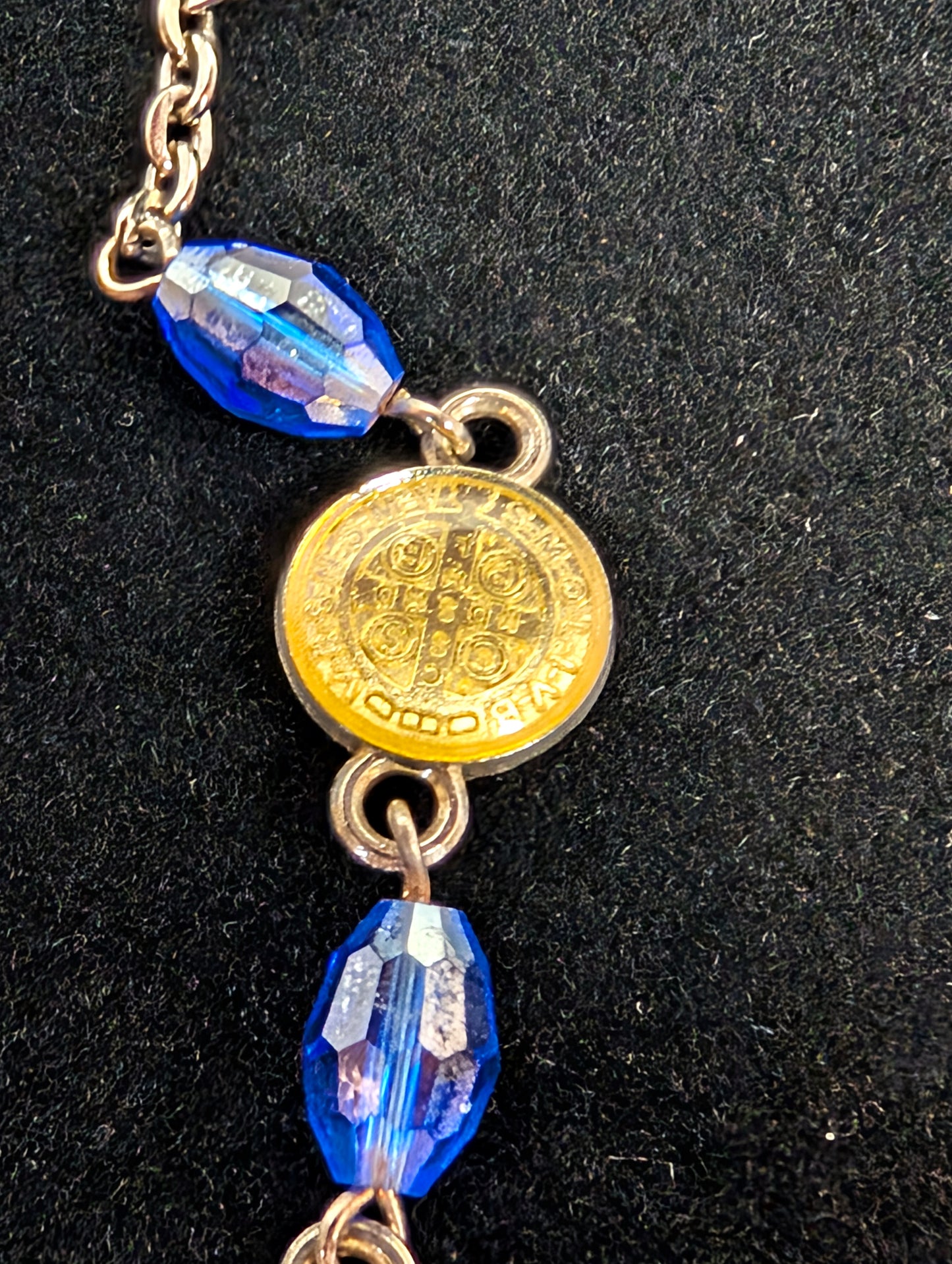 Stunning St Benedict Exorcism Bracelet - 7.75 Inches - Latin Religious Bracelet - Catholic Medals