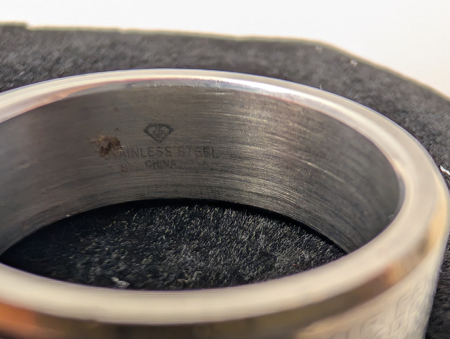 Rare The Lord's Prayer Men's Faith Ring - Size 9.5 - Cross Faith Ring - Our Father Prayer Ring