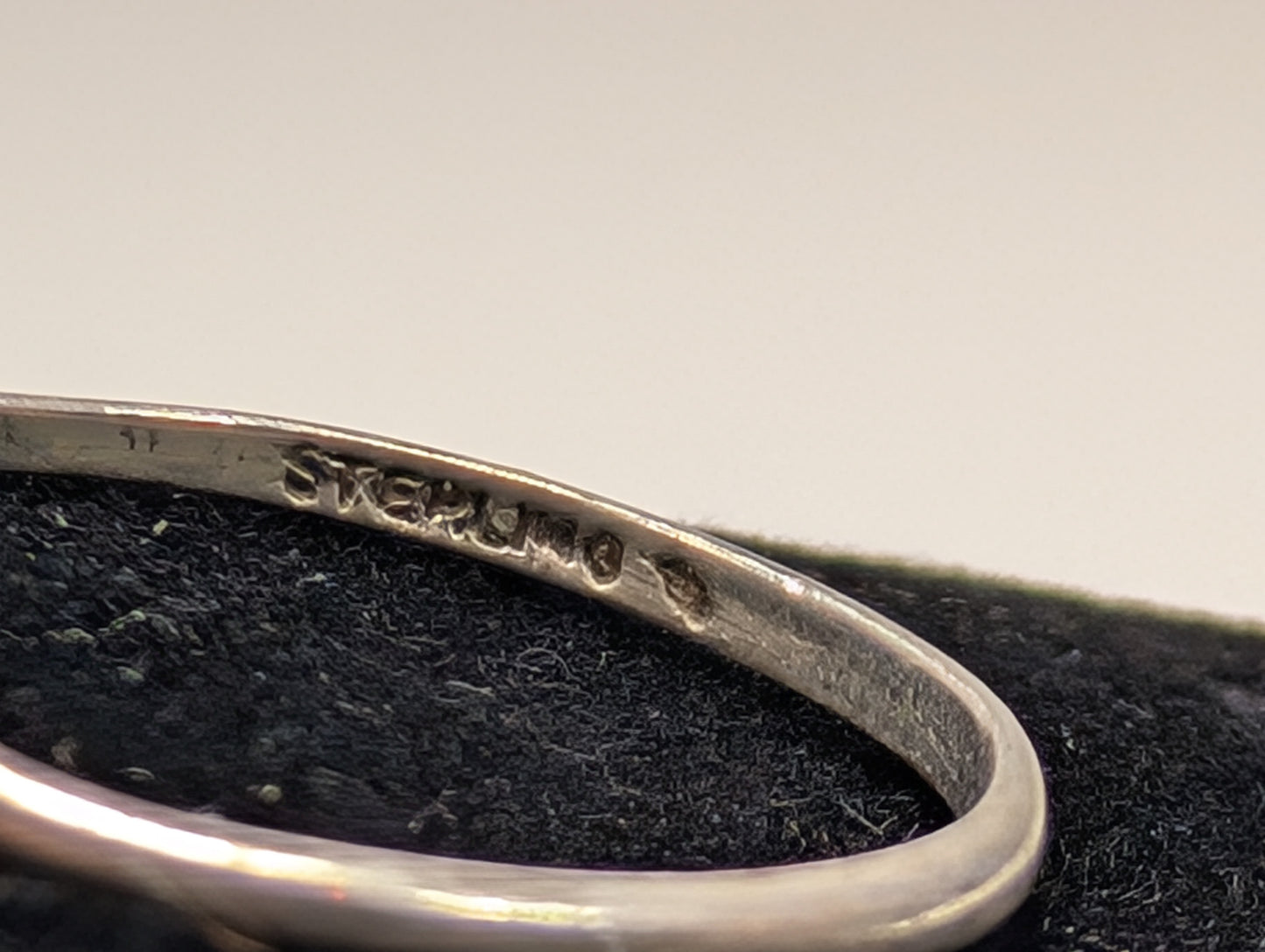 Dainty Sterling Silver Mosaic Turquoise Ring - Size 5.5 - Stamped and Tested Sterling Silver - Open Gallery