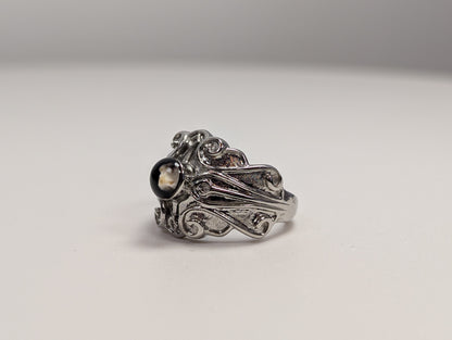 Stunning Michael Anthony Nativity Stone Ring - Size 6 - Stainless Steel Ring - Heirloom Jewelry