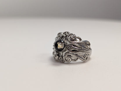 Stunning Michael Anthony Nativity Stone Ring - Size 6 - Stainless Steel Ring - Heirloom Jewelry