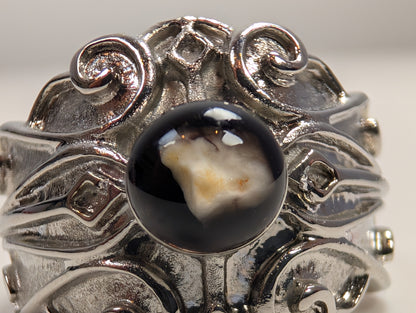 Stunning Michael Anthony Nativity Stone Ring - Size 6 - Stainless Steel Ring - Heirloom Jewelry