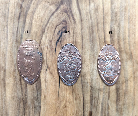 Elongated Disney Characters/Disney Landmarks Pennies - Disney Elongated Pennies Pick your Variant! - Disney Elongated Pennies - Flattened Disney Epcot Penny