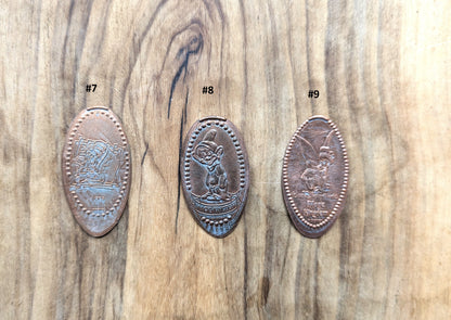 Elongated Disney Characters/Disney Landmarks Pennies - Disney Elongated Pennies Pick your Variant! - Disney Elongated Pennies - Flattened Disney Epcot Penny