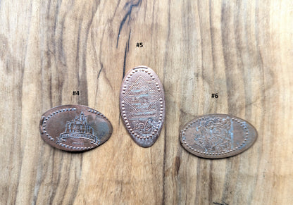 Elongated Disney Characters/Disney Landmarks Pennies - Disney Elongated Pennies Pick your Variant! - Disney Elongated Pennies - Flattened Disney Epcot Penny