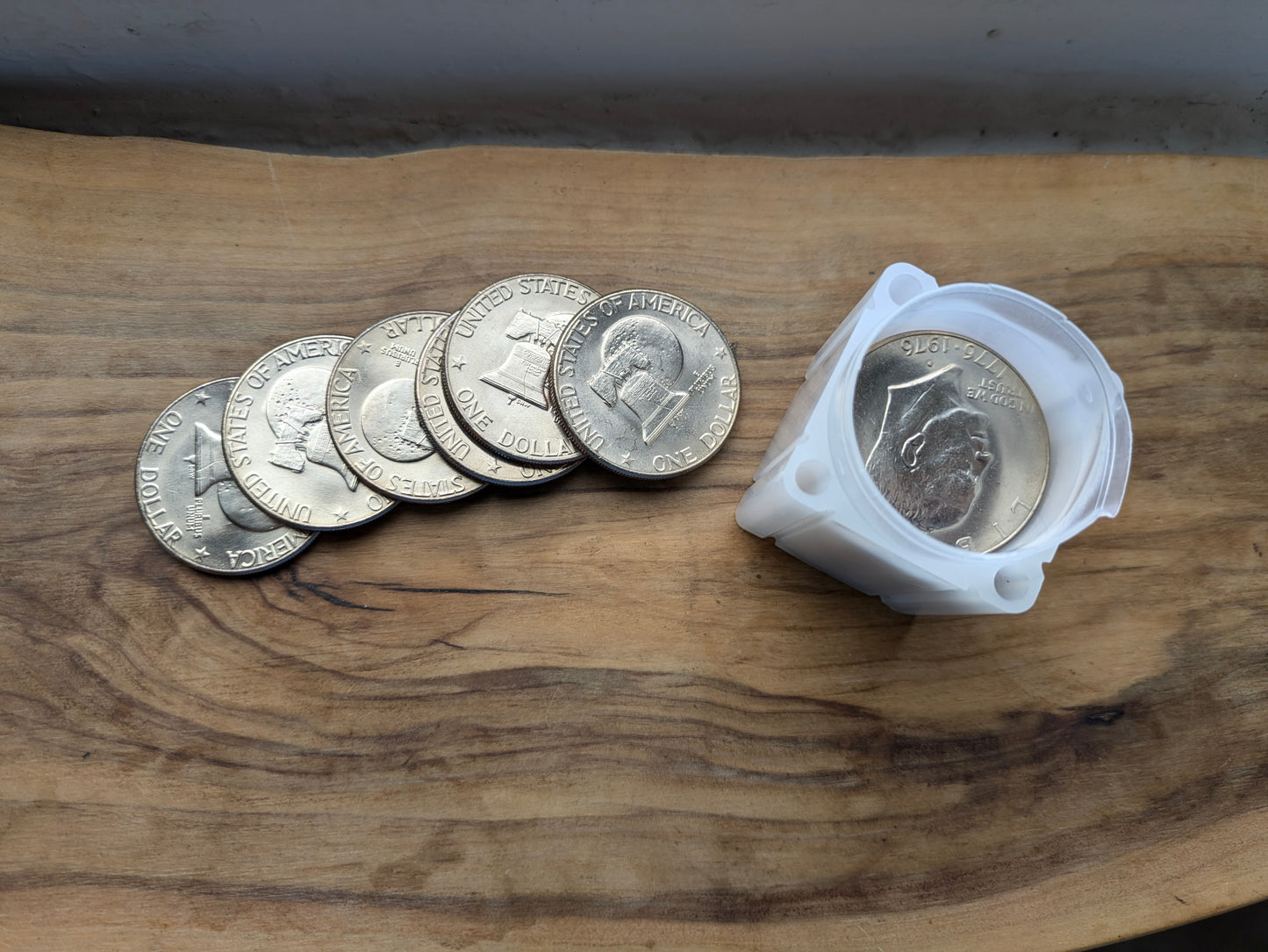 BU Roll of 1976-D Eisenhower Dollars - 1976-D Dollars BU Roll of 20 - D Mint 1976 Dollars