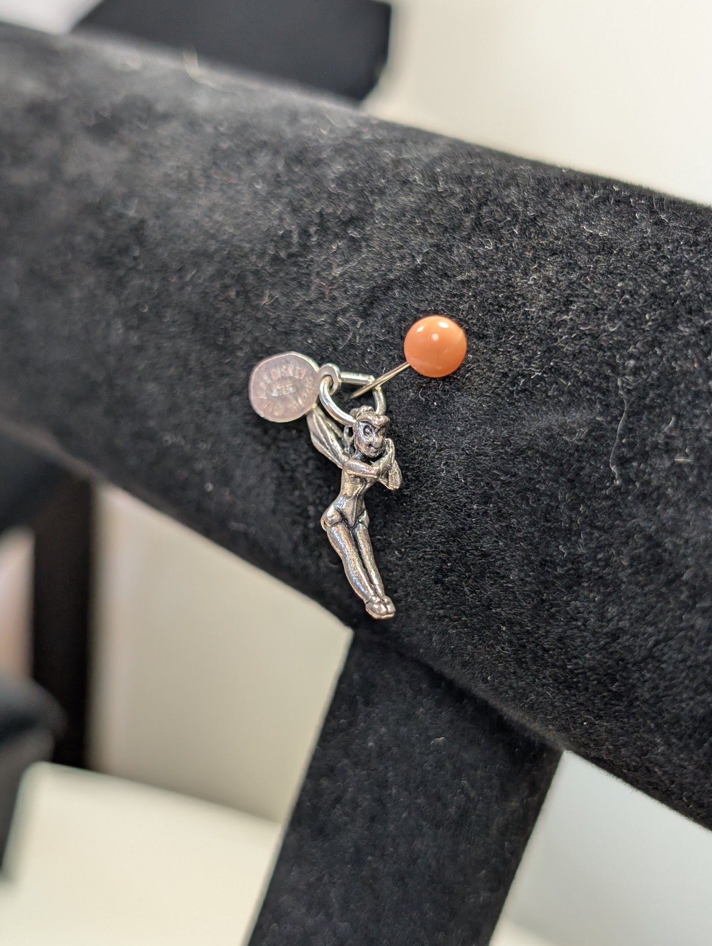 Sterling Silver Tinkerbell Pendant - Stamped and Tested Sterling Silver - Collectible Walt Disney Productions Jewelry