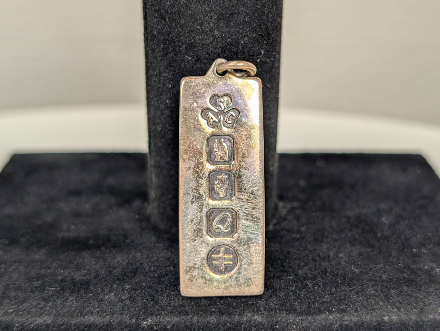 Sterling Silver Anthony Sebastian Clancy Ogham Pendants - Tested Sterling Silver - Early 2000s Dublin Designer Silver Ogham Ingots