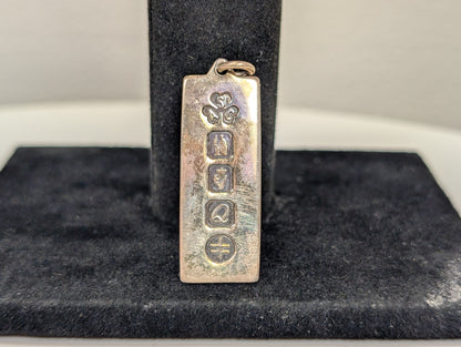 Sterling Silver Anthony Sebastian Clancy Ogham Pendants - Tested Sterling Silver - Early 2000s Dublin Designer Silver Ogham Ingots