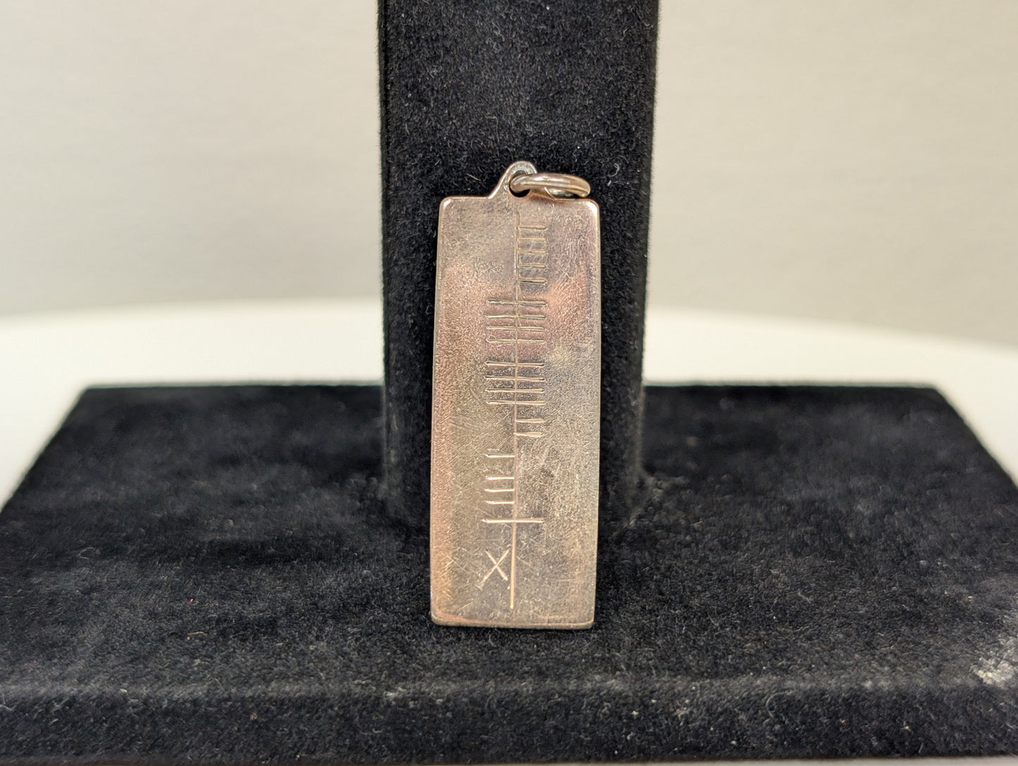 Sterling Silver Anthony Sebastian Clancy Ogham Pendants - Tested Sterling Silver - Early 2000s Dublin Designer Silver Ogham Ingots