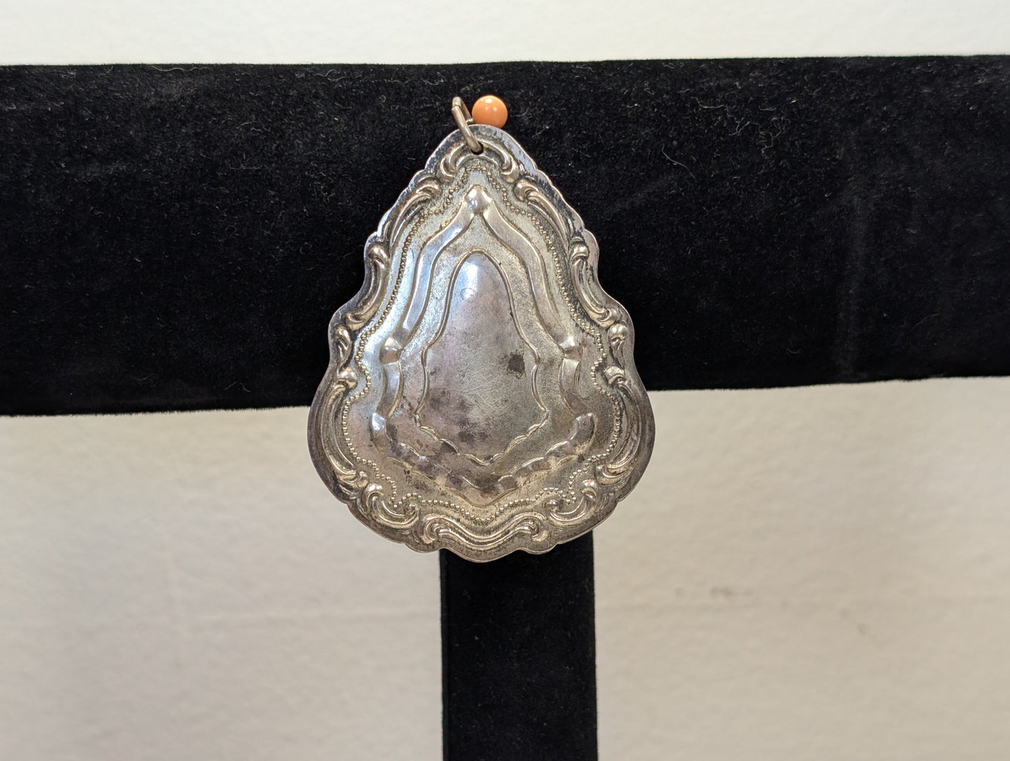 Sterling Silver 1983 Towle Christmas Floral Medallion - Stamped and Tested Sterling Silver - 1983 First Edition Floral Christmas Medallion