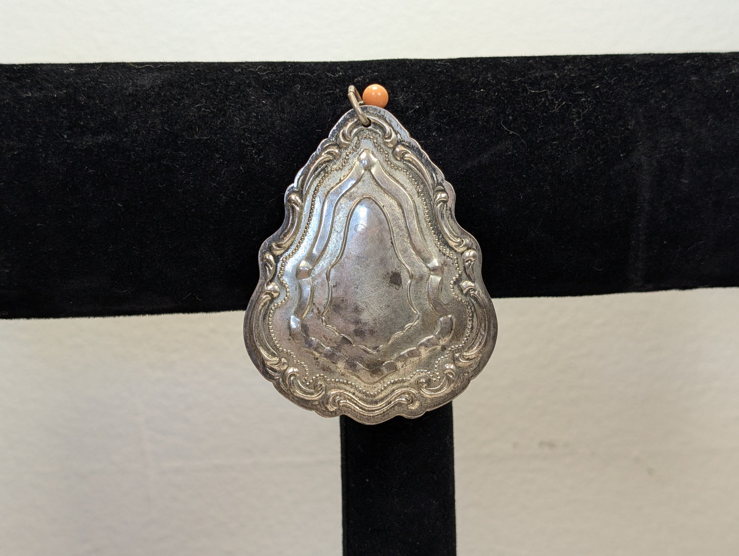 Sterling Silver 1983 Towle Christmas Floral Medallion - Stamped and Tested Sterling Silver - 1983 First Edition Floral Christmas Medallion