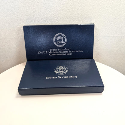 2002-W U.S. Proof Commemorative Silver Dollar West Point Military Academy Bicentennial W/ Box and COA