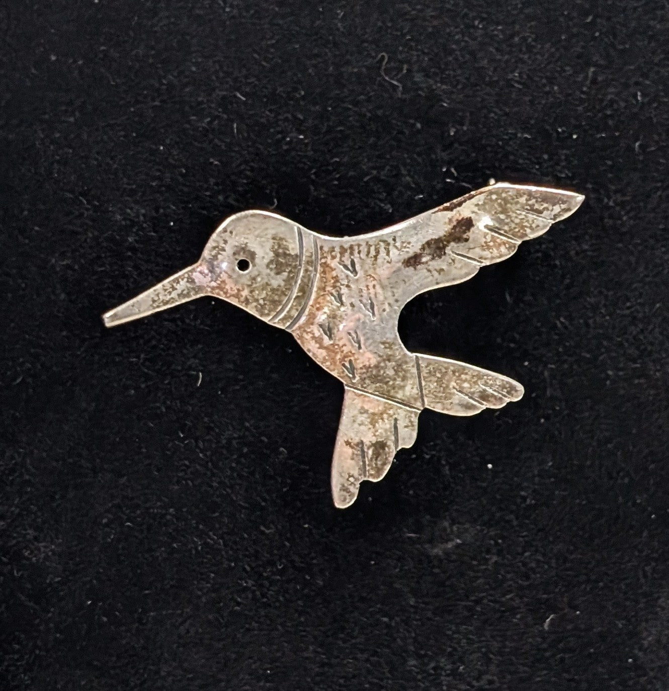 Vintage Abbott Gotshall Sterling Hummingbird Abbott Gotshall New Hampshire Pin 925 Silver Brooch