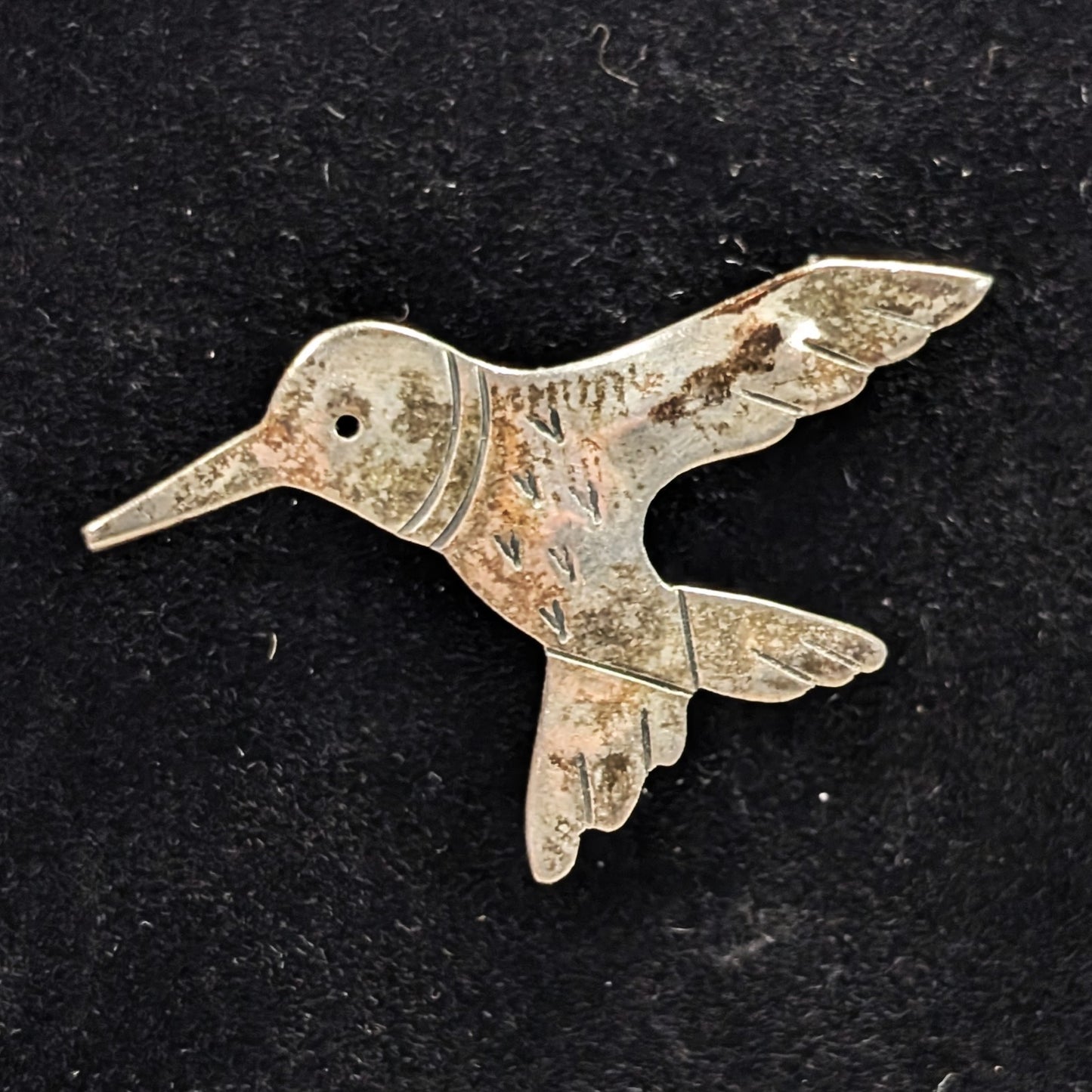 Vintage Abbott Gotshall Sterling Hummingbird Abbott Gotshall New Hampshire Pin 925 Silver Brooch