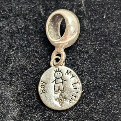 Sterling My Little Boy & Girl" Pandora & Thomas Sabo Style Charms for Parents Perfect Gift