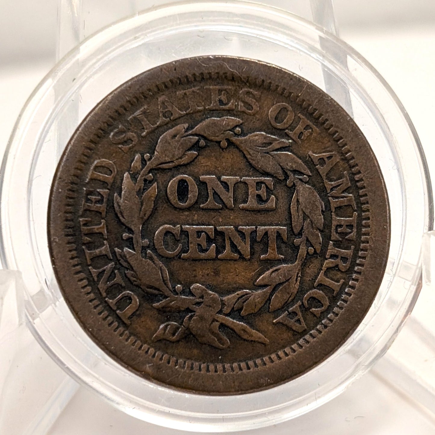 Scarce 1843 Braided Hair Large Cent Mature Head Large Letter Variety VG VG+ PCGS# 405845 OR 403943