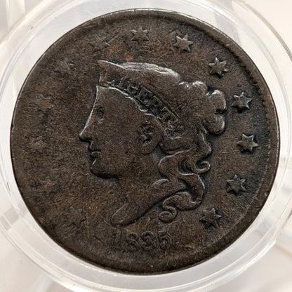 1835 U.S. Matron Head Large Cent "Head of 1836" Variety Good+ Condition