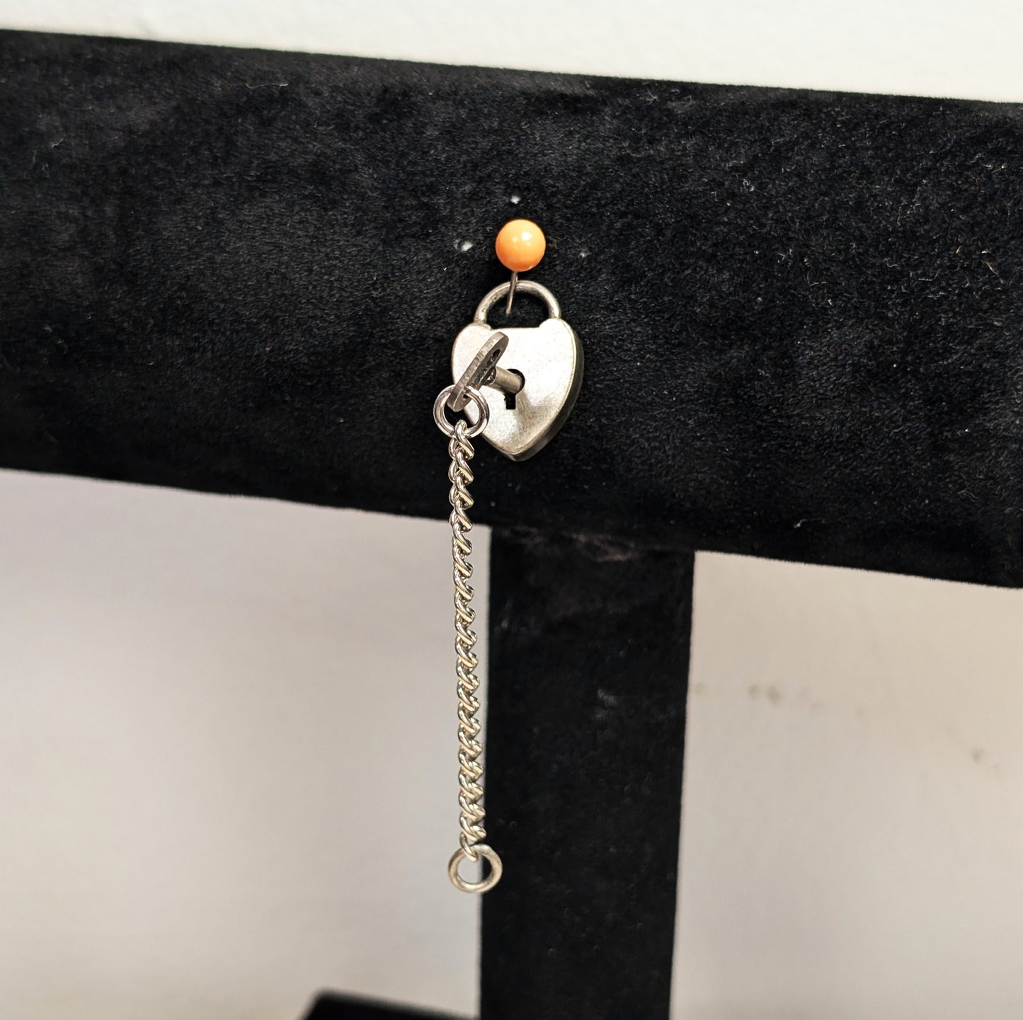 Vintage H.F.B Co Sterling Silver Heart Lock and Key Pendant With Working  Padlock Mechanism Barrows Co., H.F. N. Attleboro Mass.