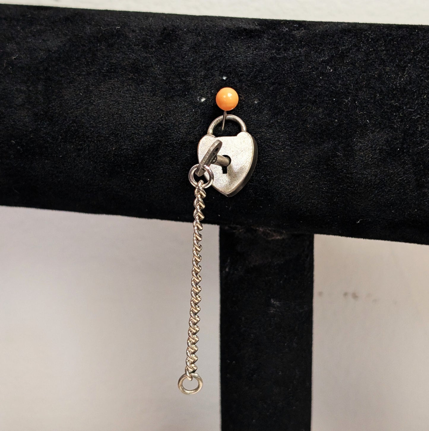 Vintage H.F.B Co Sterling Silver Heart Lock and Key Pendant With Working  Padlock Mechanism Barrows Co., H.F. N. Attleboro Mass.