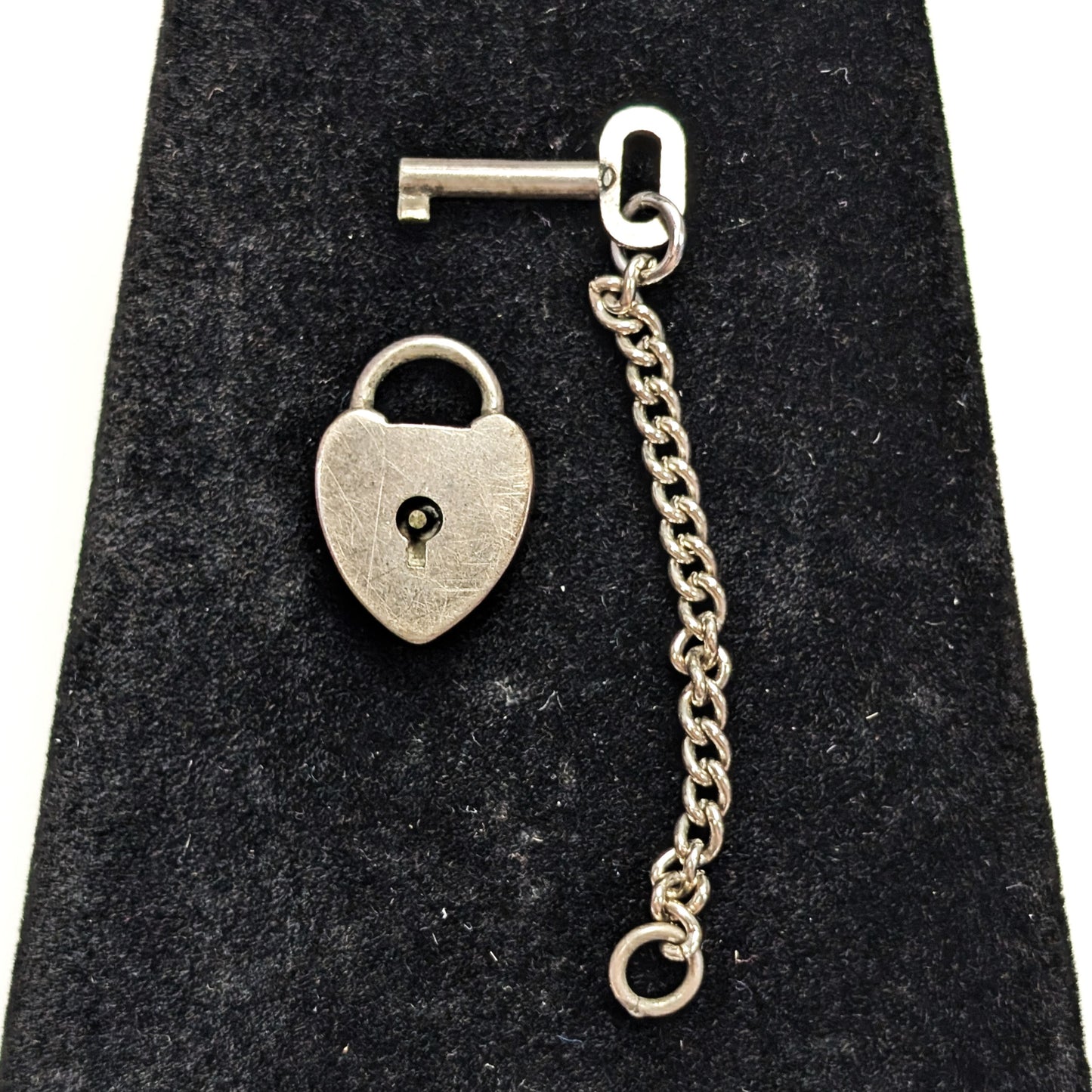 Vintage H.F.B Co Sterling Silver Heart Lock and Key Pendant With Working  Padlock Mechanism Barrows Co., H.F. N. Attleboro Mass.