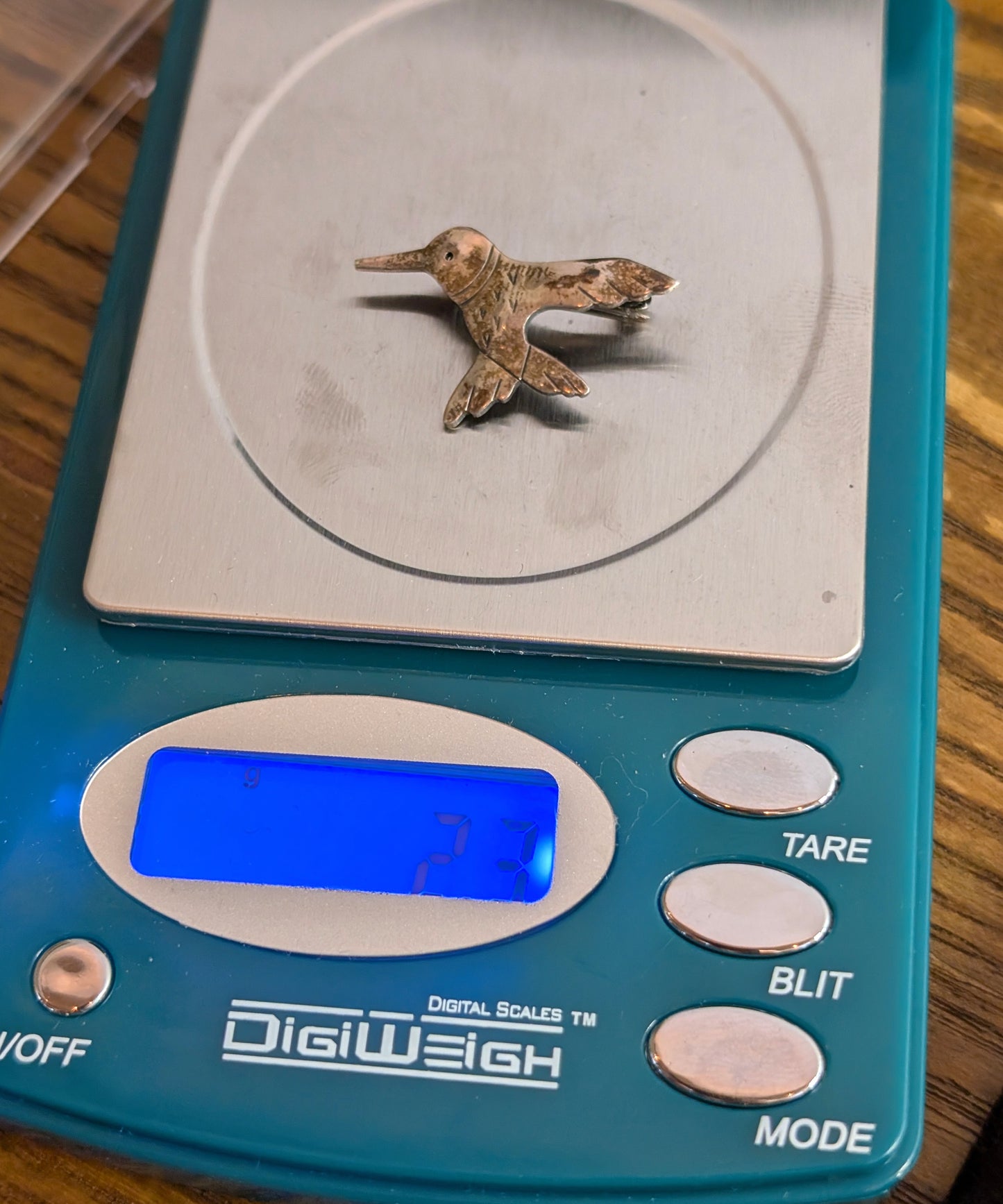 Vintage Abbott Gotshall Sterling Hummingbird Abbott Gotshall New Hampshire Pin 925 Silver Brooch