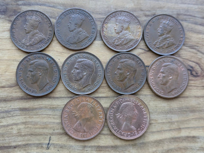 Australia One Half Pennies - Great Condition / Detail - Choose by Date! - 1910s, 20s, 30s, 40s, 50s, 60s - Collectible Australian Coin -