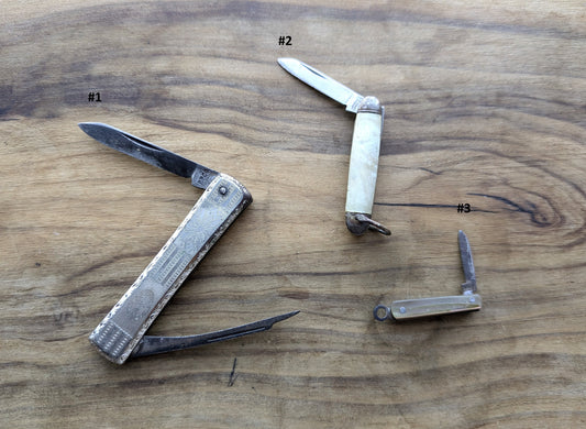 Vintage Unique Pocket Knives Pick Your Variant!! - Antique Pocket Knives - Folding Portable Vintage Knife