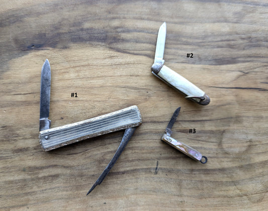 Vintage Unique Pocket Knives Pick Your Variant!! - Antique Pocket Knives - Folding Portable Vintage Knife