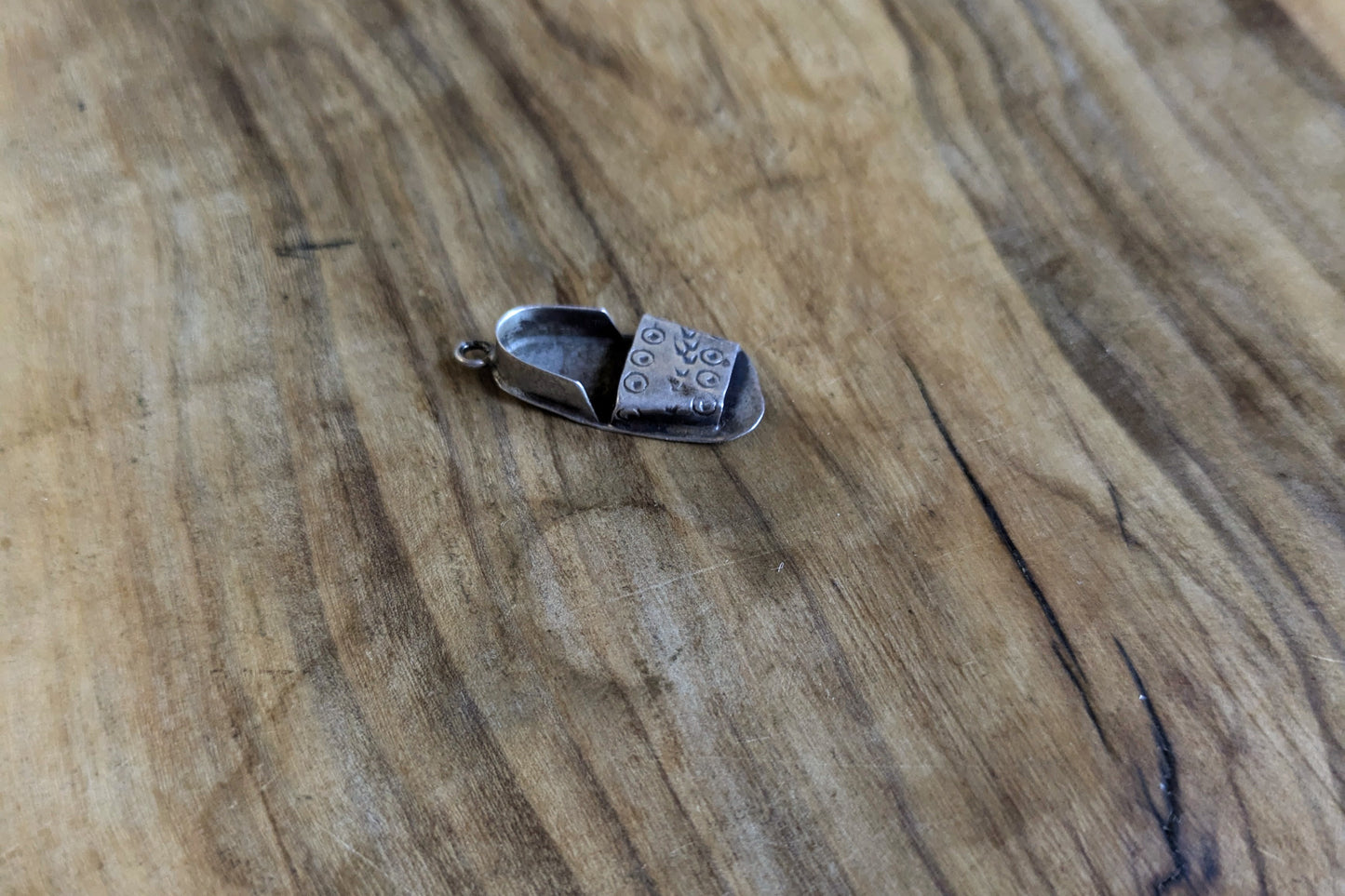 Sterling Silver Mexican Sandal Charm - Tested Sterling Silver - Mexican Handcrafted Charm - Chankla