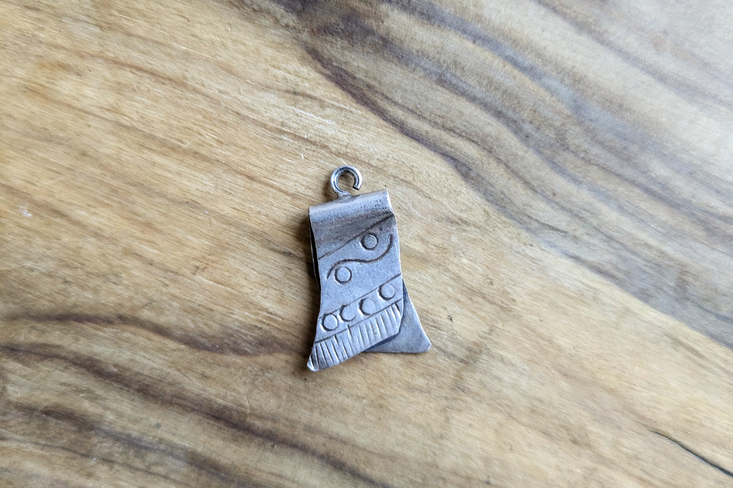 Sterling Silver Mexican Poncho Charm - Tested Sterling Silver - Mexican Handcrafted Charm