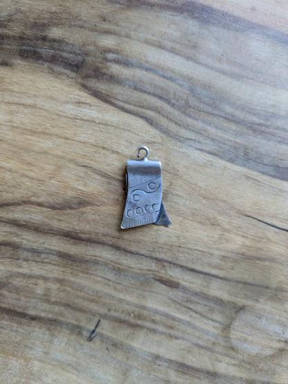 Sterling Silver Mexican Poncho Charm - Tested Sterling Silver - Mexican Handcrafted Charm