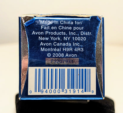 2008 Avon Silvertone Birthstone January Garnet Hoop Earrings in Box - New Old Stock (NOS) - Silver Avon 2008 Garnet Jan. Birthday Earrings