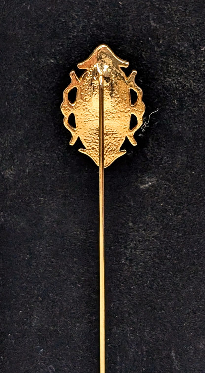 Elegant 1978 Avon Faux Cameo Stick Pin - Choice With or Without Original Box - Vintage 1970s Avon Goldtone Cameo Hat Stick Pin