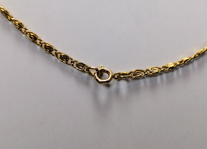 Cute 1970s Avon Gold Toned Flopsy Bunny Pendant Choker Necklace - 15" Length - Vintage 1976 Avon Articulated Bunny Ears Goldtone Necklace