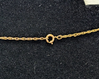 Beautiful Anson Pewter Gold Toned Mother and Baby Birds Nest Pendant Necklace - 18" Length - Vintage Anson Pewter Mother's Day Bird Necklace