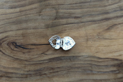 Sterling Silver Jezlaine Crystal Mother Open Filigree Heart Locket - Stamped and Tested Sterling Silver - Hearts and Love Charms - Familial Bonds