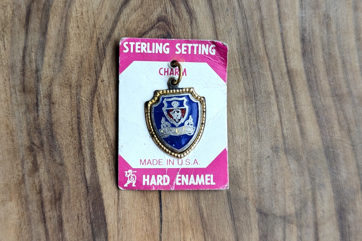 Sterling Silver Jekyll Island Charm - Stamped and Tested Sterling Silver - Enamel Souvenir Charm