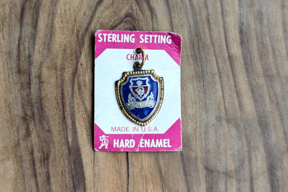 Sterling Silver Jekyll Island Charm - Stamped and Tested Sterling Silver - Enamel Souvenir Charm