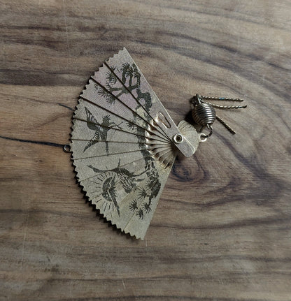 Japanese Fan Charm Articulated - Two-sided Articulated Japanese Fan Charm