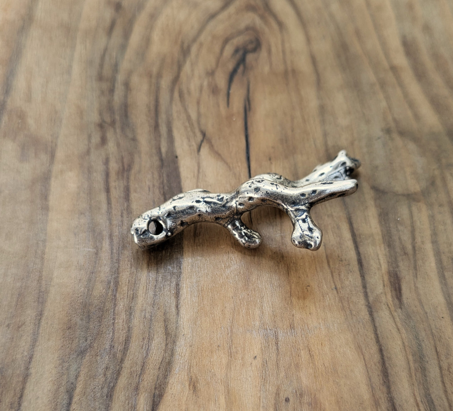 Sterling Silver Driftwood Pendant! Hollow Tree Branch 925 Sterling Silver Antique Charm / Pendent