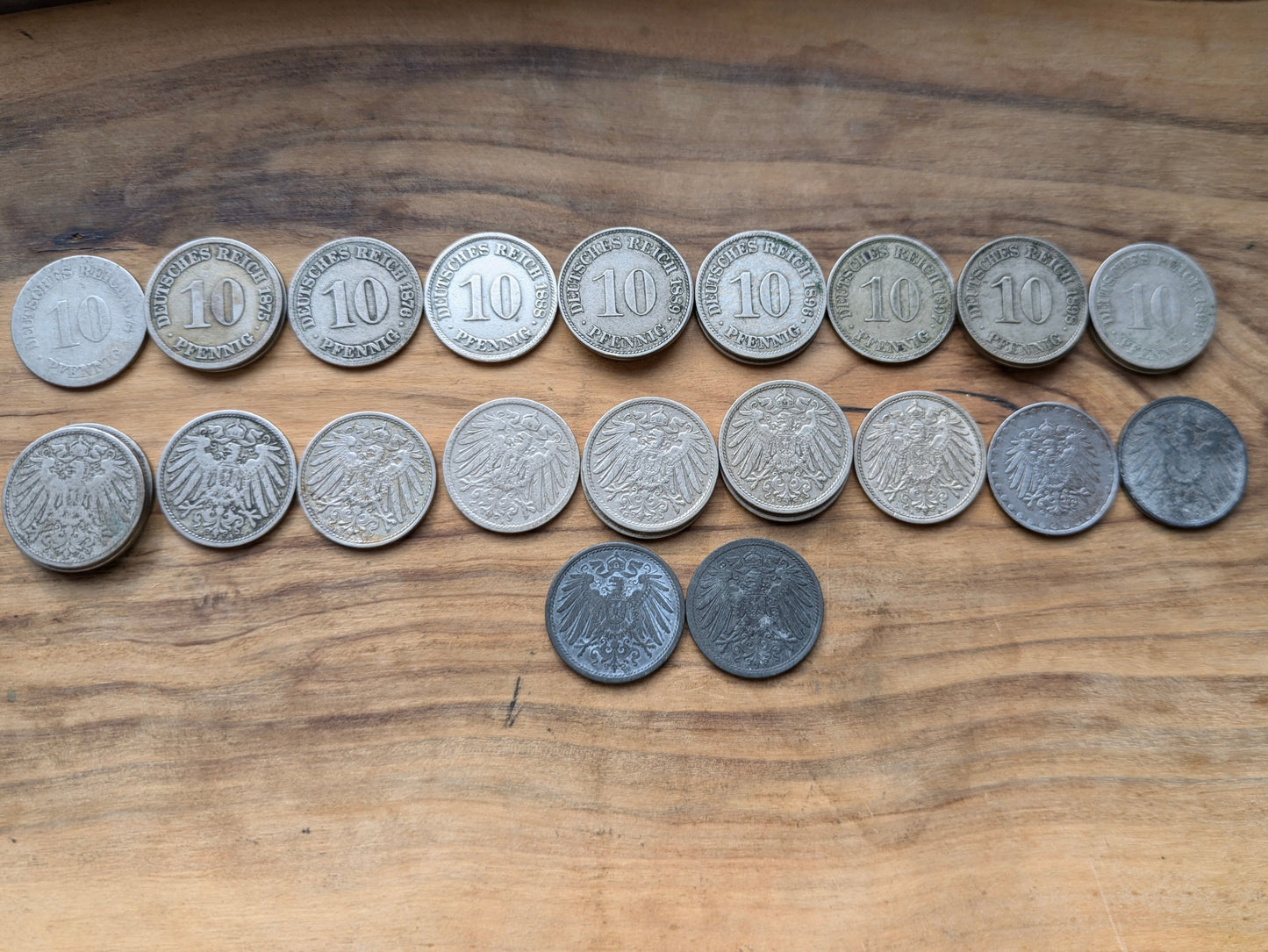 1800s and 1900s German 10 Pfennig - Great condition - Choose by Date - German Empire, WWI Era Germany Coin -